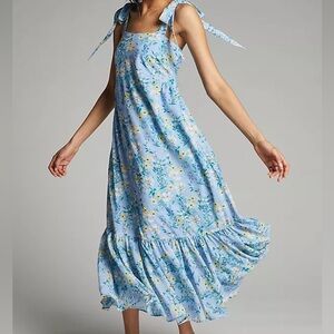 Yumi Kim Anthropologie Revolve Rosette Dress in Eden Blue Women’s XXS